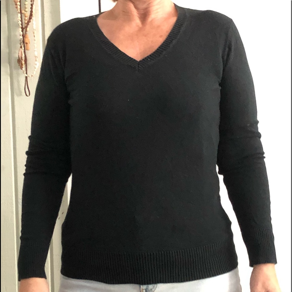Merona Black Vneck Sweater